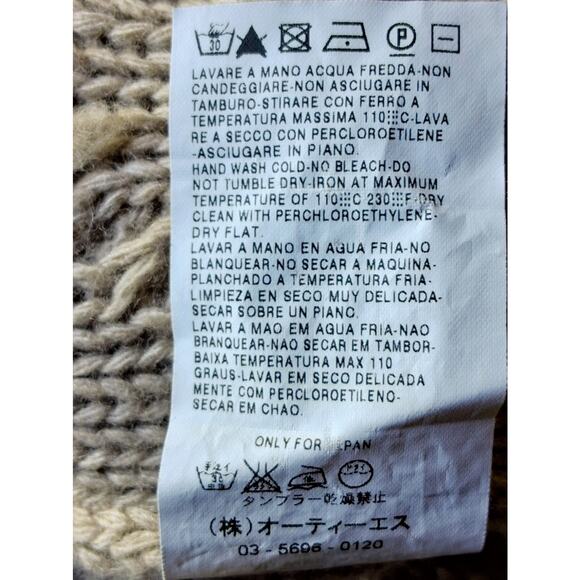 WEEKEND MAX MARA CHUNKY CABLE KNIT COWL NECK MIDI DRESS  SIZE MEDIUM - Picture 8 of 8